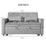 3 In 1 Pull Out Couch Convertible Sofa Bed With Reclining Backrest - Furniture Home Direct
