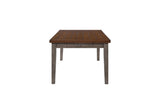 Casual Two Tone 6 Drawer Dining Table - Gray - Furniture Home Direct