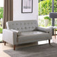 Contemporary Loveseat For Two - Furniture Home Direct