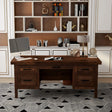 Sausalito - Executive Desk - Whiskey - Furniture Home Direct