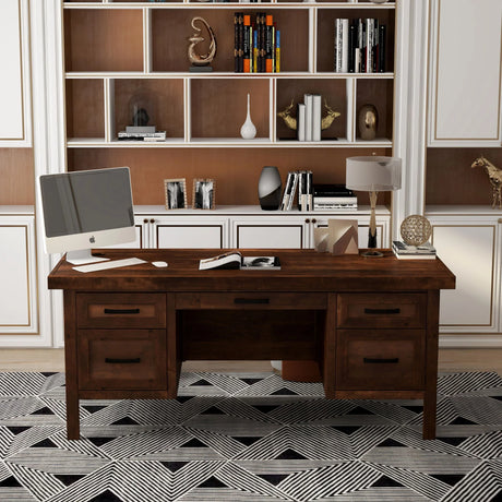 Sausalito - Executive Desk - Whiskey - Furniture Home Direct