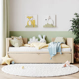 Twin Size Upholstered Daybed With Pop Up Trundle - Furniture Home Direct