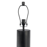 Aura - Table Lamp With On / Off Switch Block Base - Black / White - Furniture Home Direct