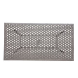 46X86" Cast Aluminum Rectangle Table - Gray - Furniture Home Direct