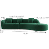 Elijah - Japandi Style Curvy Sectional Sofa - Furniture Home Direct