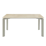 Ingram - Ceramic Top Dining Table - Light Gray - Furniture Home Direct
