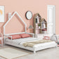 House-Shaped Headboard Bed With Handrails, Slats - Furniture Home Direct