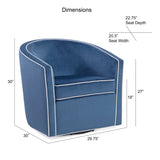 Kendall - Swivel Chair With Barrel Back Design - Furniture Home Direct