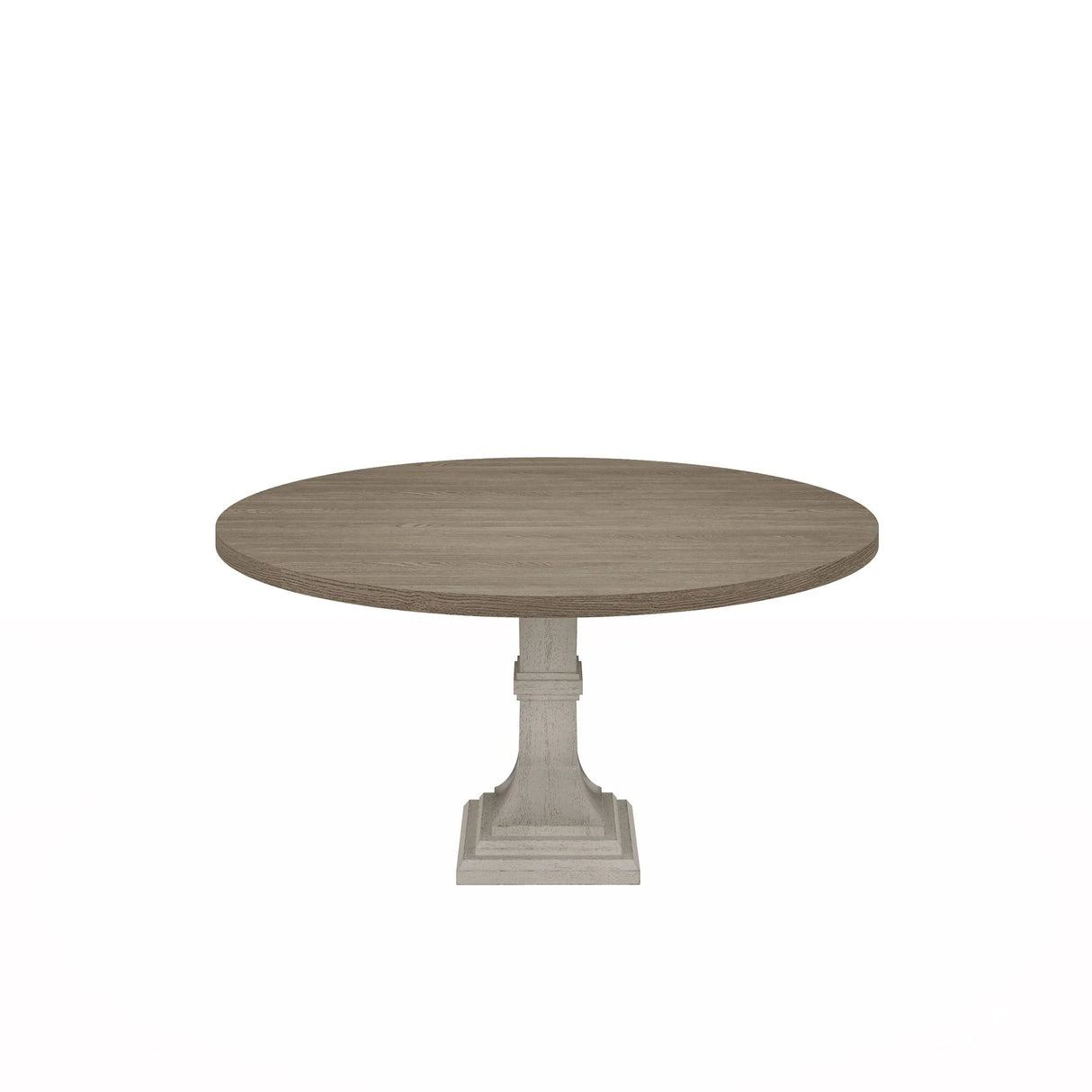 Tannen - Round Dining Table - White And Gray - Furniture Home Direct
