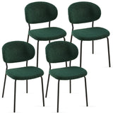 Boucle Dining Chairs, Dining Chairs With Metal Legs For Dining Room, Kitchen, Living Room - Furniture Home Direct