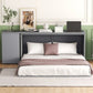 Bedroom Bundle - Queen Murphy bed + Area Rug + Office Chair - Furniture Home Direct