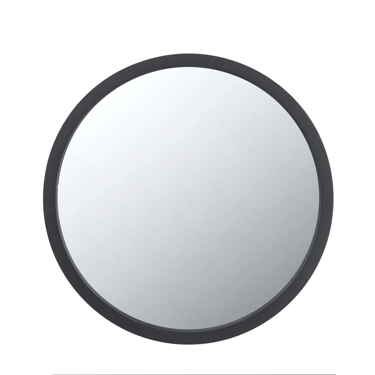 Circle Wall Mirror With Wooden Frame, Wall Mirror For Living Room - Furniture Home Direct
