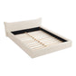 Modern Upholstered Bed Frame With Curved Headboard - Furniture Home Direct