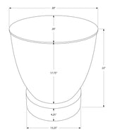Drum Accent Side Table, Contemporary & Modern Design - Furniture Home Direct