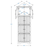 Tall Storage Cabinet With Doors And 4 Shelves For Living Room, Kitchen, Office, Bedroom, Bathroom, Modern - Furniture Home Direct