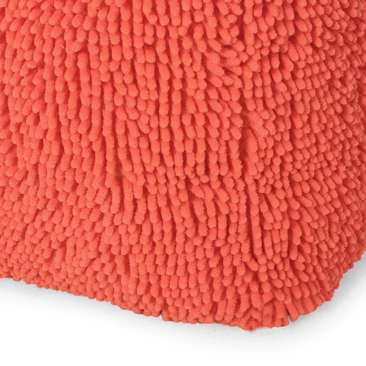 Sunny - Square Pouf, Versatile Ottoman Or Floor Cushion - Coral - Furniture Home Direct