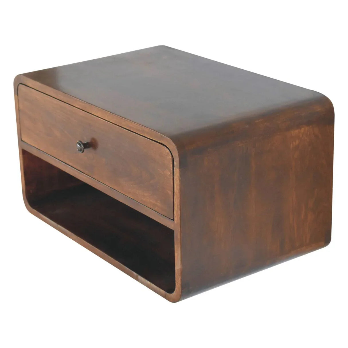 Curve Upper Slot Floating Nightstand - Furniture Home Direct