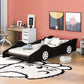 Race Car Shaped Platform Bed & Wheels - Furniture Home Direct
