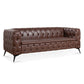 Square Arm Removable Cushion 3 Seater Sofa - Furniture Home Direct