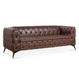 Square Arm Removable Cushion 3 Seater Sofa - Furniture Home Direct