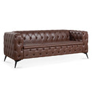 Square Arm Removable Cushion 3 Seater Sofa - Furniture Home Direct