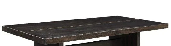 Jaramillo - Rustic Dining Table - Espresso / Gold - Furniture Home Direct