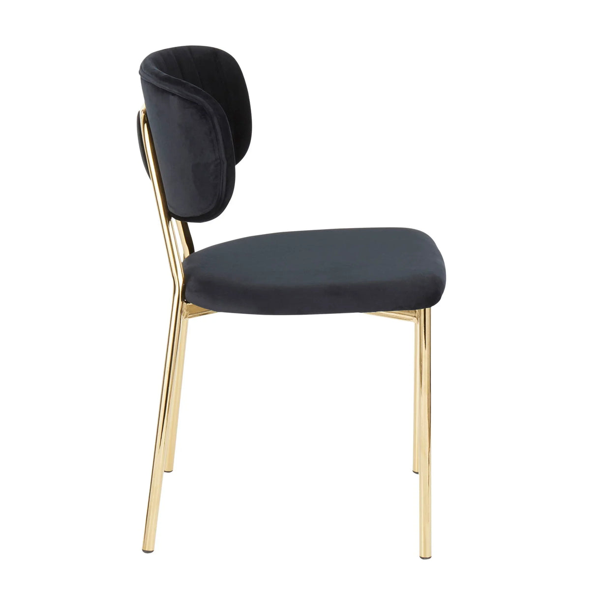 Bouton - Contemporary / Glam Chair (Set of 2) - Furniture Home Direct