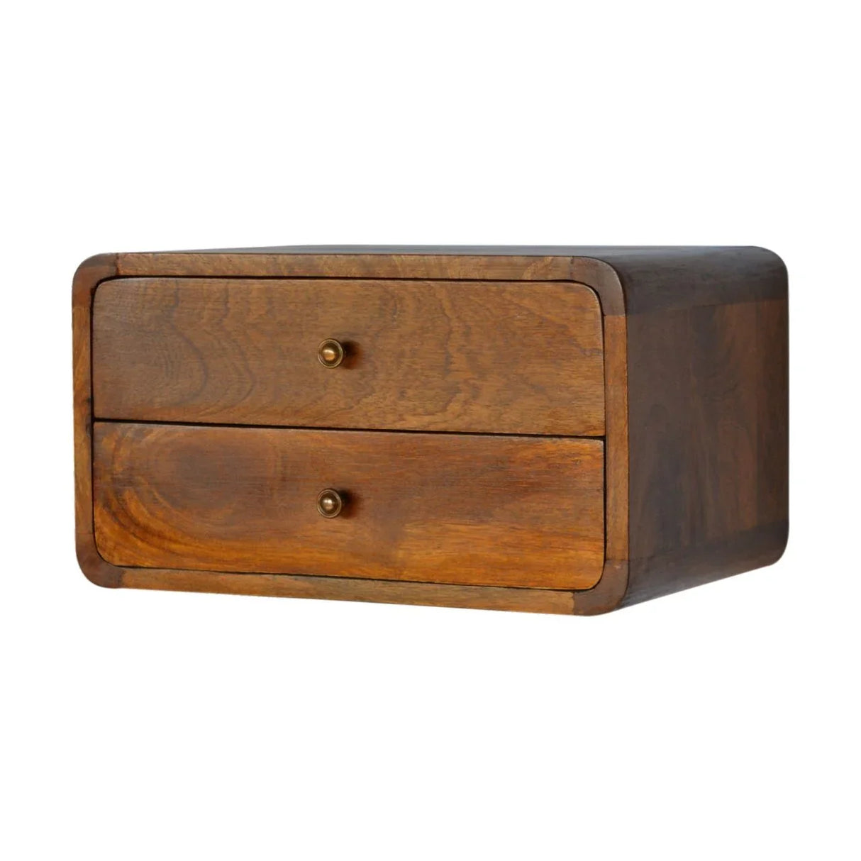 Curved Wall Mounted Bedside Nightstand - Furniture Home Direct