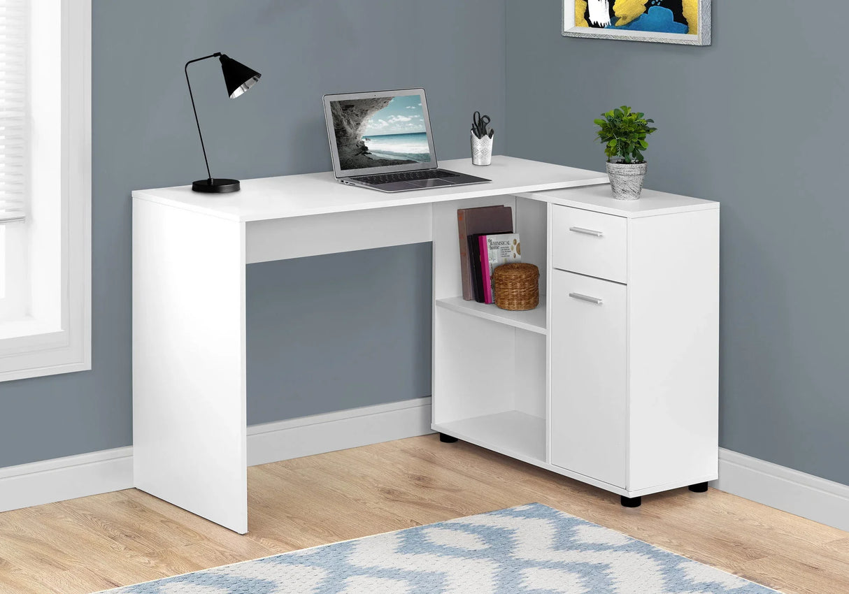 Computer Desk, Home Office, Corner, Storage Drawers, L Shape, Contemporary & Modern - Furniture Home Direct