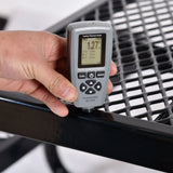 Square Outdoor Steel Picnic Table, With Umbrella Pole - Furniture Home Direct