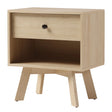 Mid-Century Modern Minimalist 1 Drawer Nightstand - Furniture Home Direct