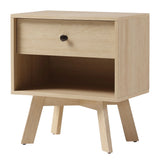 Mid-Century Modern Minimalist 1 Drawer Nightstand - Furniture Home Direct
