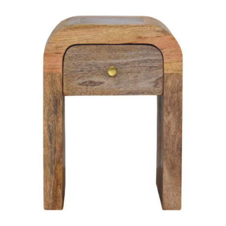 Mini Darcy - Nightstand With Curved Edges - Furniture Home Direct