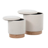 Marla - Contemporary, Nesting Ottoman Set - Furniture Home Direct