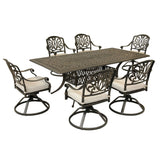 Rectangular Long Dining Set With Sunbrella Cushions - Furniture Home Direct