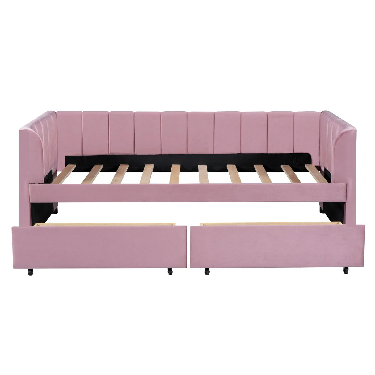 Upholstered Daybed With Ergonomic Design Backrest - Furniture Home Direct