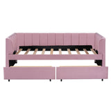 Upholstered Daybed With Ergonomic Design Backrest - Furniture Home Direct