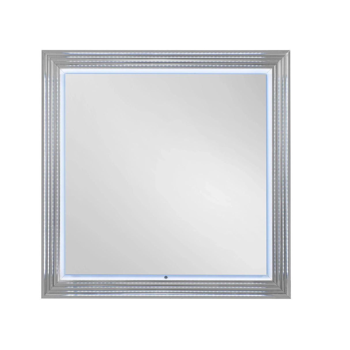 Moon - Marble Mirror With LED - White - Furniture Home Direct