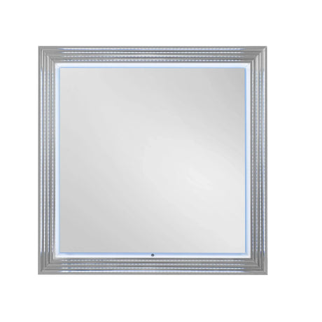 Moon - Marble Mirror With LED - White - Furniture Home Direct