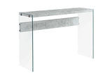 Accent Console Table For Entryway, Glossy Spacious Surface - Furniture Home Direct