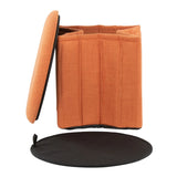 Lindsey - Contemporary / Glam Folding Storage Ottoman - Furniture Home Direct