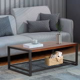 Console Coffee Table With Reclaimed Wood Finish, For Living Room - Natural - Furniture Home Direct