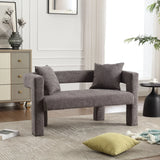 Modern Chenille Loveseat Sofa, Comfy Upholstered 2 Seater - Furniture Home Direct