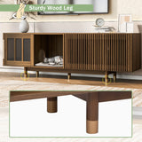 TV Stand Mid Century Modern Cat House Console Walnut - Furniture Home Direct