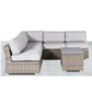 Wicker Sectional Sofa With Cushions And Table - Furniture Home Direct