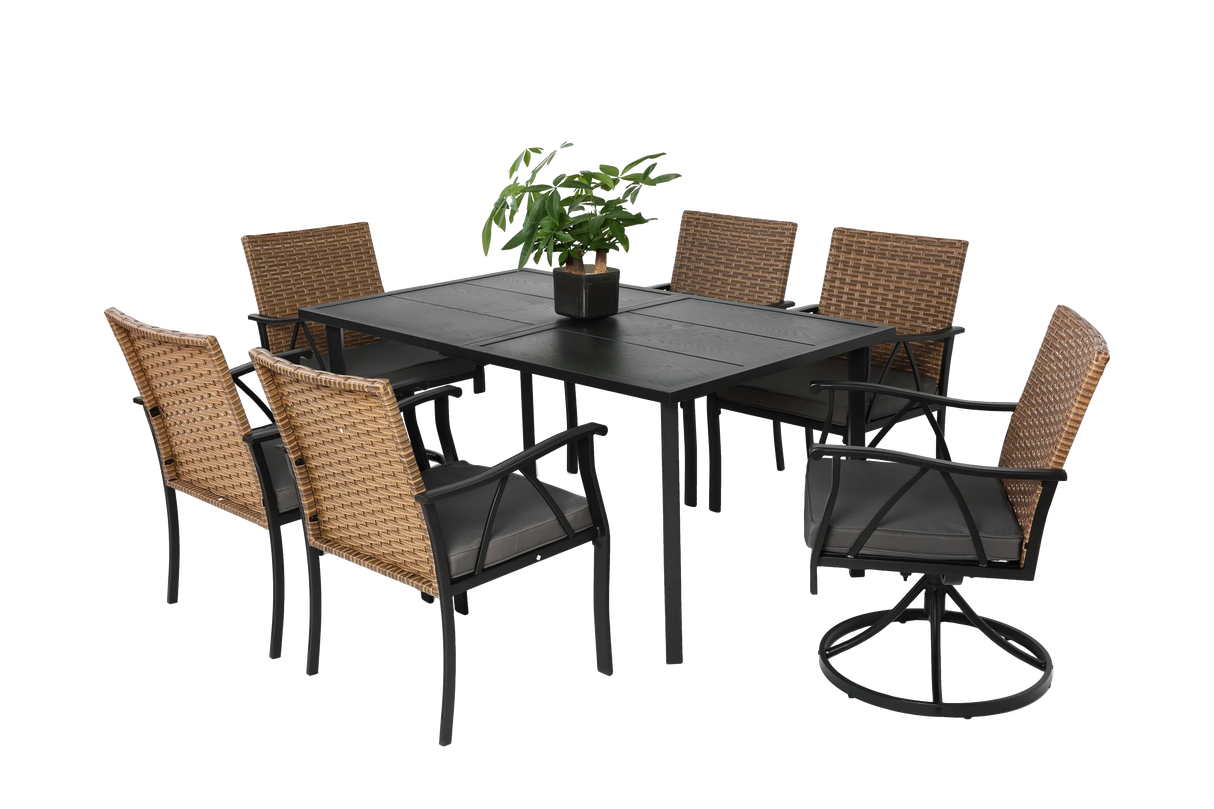 7 Piece Patio Dining Set - Furniture Home Direct