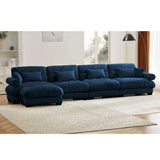 Super Comfort Oversized Modular Sectional Sofa With Movable Ottoman - Furniture Home Direct