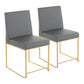 Fuji - Contemporary Stylish Frame, High Back Dining Chair (Set of 2) - Furniture Home Direct