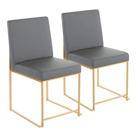 Fuji - Contemporary Stylish Frame, High Back Dining Chair (Set of 2) - Furniture Home Direct