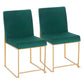 Fuji - Contemporary Stylish Frame, High Back Dining Chair (Set of 2) - Furniture Home Direct